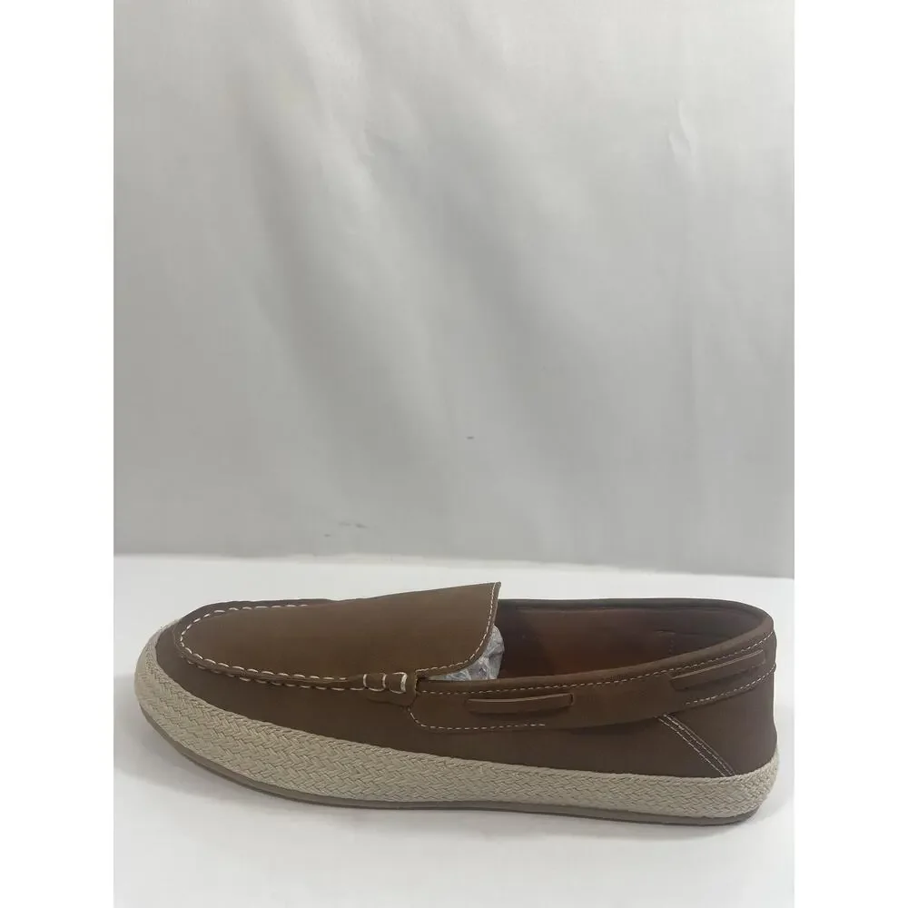 Madden MMILLION Shoes Men's Size 9 Cognac Suede Slip On Loafers New Box